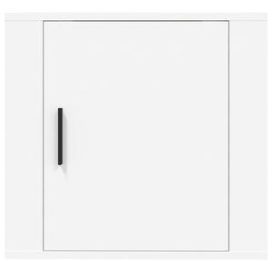 Wand-Nachttische, 2er Set, Weiß, 50 cm