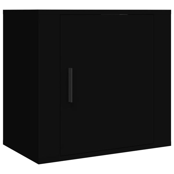 Schwarzer Wand-Nachttisch 50x30x47 cm