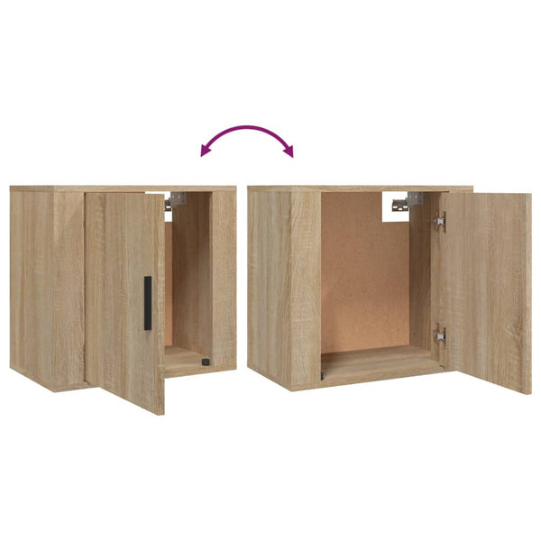 Wand Nachttische Sonoma-Eiche, 2er Set