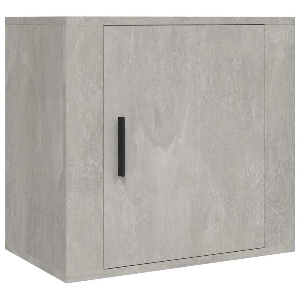 vidaXL Wall-Mounted Nightstand Concrete Gray 50x30x47 cm