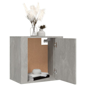 Wand-Nachttische, Betongrau, 2er-Set
