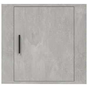 Wand-Nachttische, Betongrau, 2er-Set