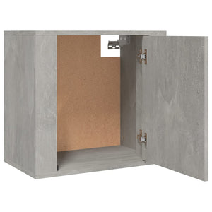 Wand-Nachttische, Betongrau, 2er-Set
