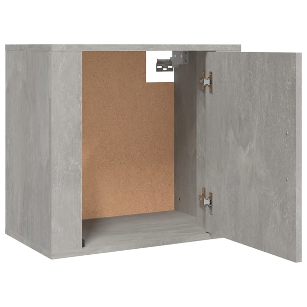 Wand-Nachttische, Betongrau, 2er-Set