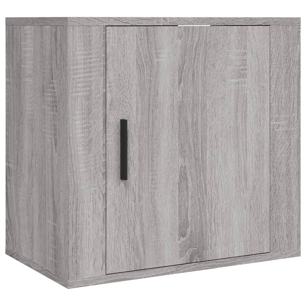 vidaXL Wall-Mounted Bedside Table Grey Sonoma 50x30x47 cm