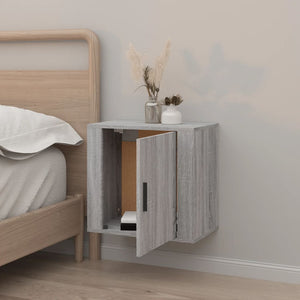 Grau Sonoma Wand-Nachttisch 50x30x47 cm