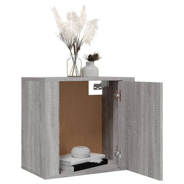 Grau Sonoma Wand-Nachttisch 50x30x47 cm