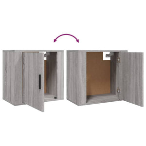 Grau Sonoma Wand-Nachttisch 50x30x47 cm