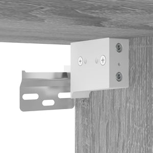 Wand-Nachttische Grau Sonoma 2er Set