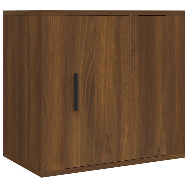 Wand-Nachttisch Braun Eichenoptik 50 cm