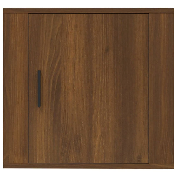 Wand-Nachttisch Braun Eichenoptik 50 cm