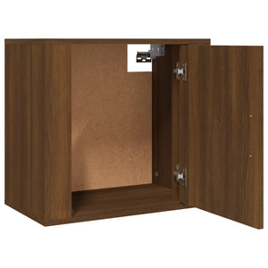 Wand-Nachttisch Braun Eichenoptik 50 cm