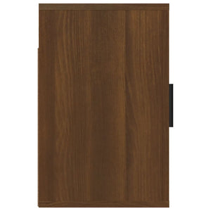 Wand-Nachttisch Braun Eichenoptik 50 cm