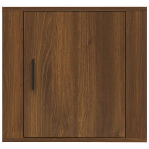Wand-Nachttische 2er Set Braun Eichenoptik
