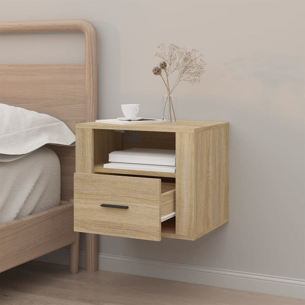 Wand-Nachttisch Sonoma-Eiche 50 cm