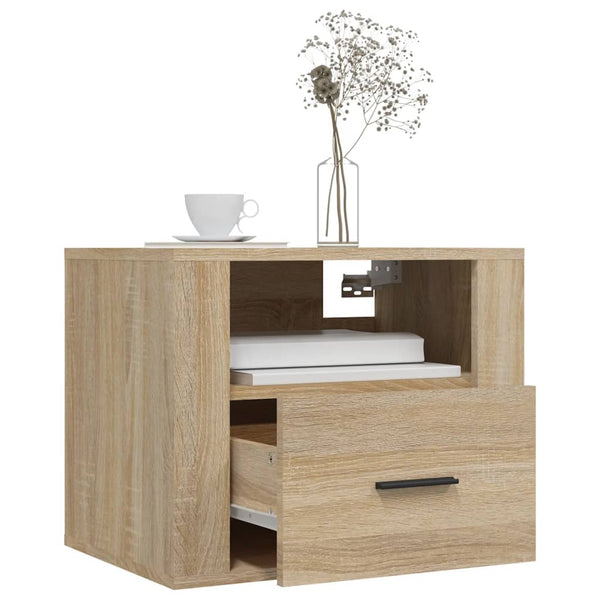 Wand-Nachttisch Sonoma-Eiche 50 cm