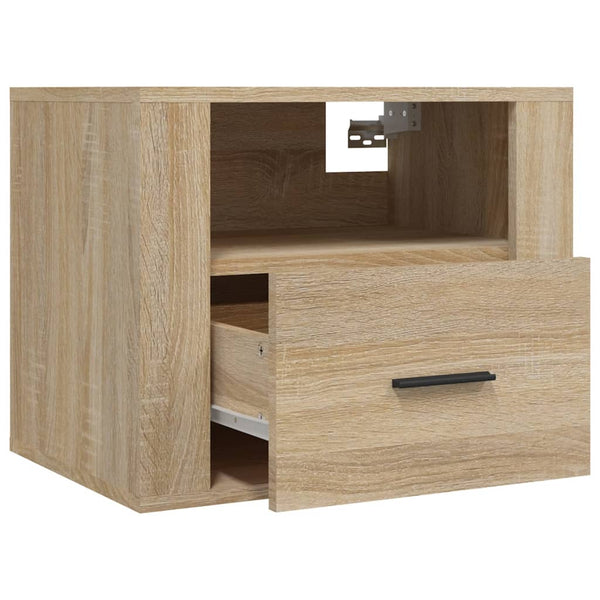 Wand-Nachttisch Sonoma-Eiche 50 cm