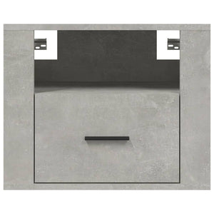 Wand-Nachttische, 2er Set, Betongrau