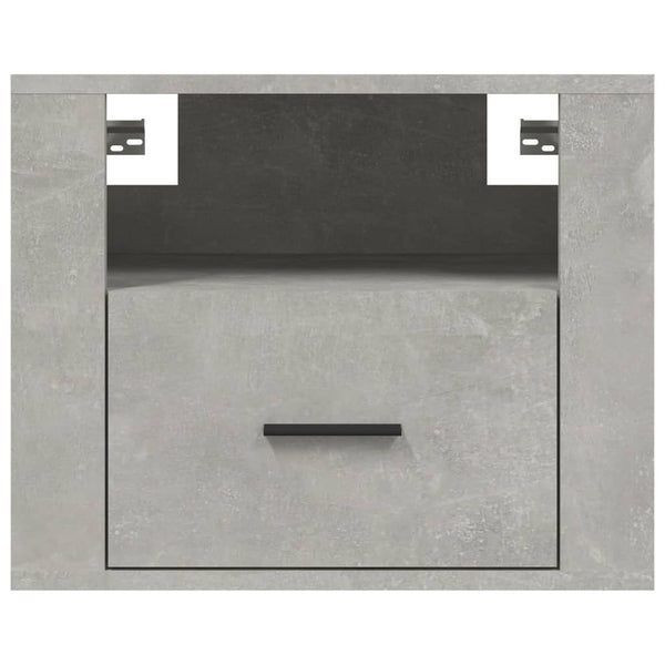 Wand-Nachttische, 2er Set, Betongrau
