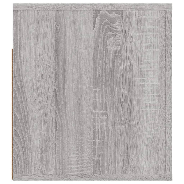 Wand-Nachttische Grau Sonoma, 2er-Set
