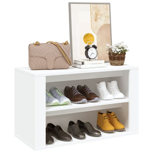 Schuhregal Weiß 75x35x45 cm