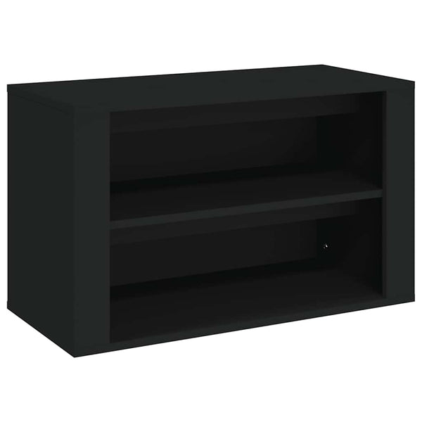 Schuhregal Schwarz 75x35x45 cm