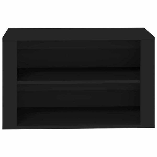 Schuhregal Schwarz 75x35x45 cm