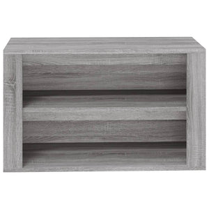 Schuhregal Grau Sonoma 75x35x45 cm
