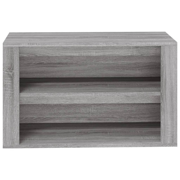 Schuhregal Grau Sonoma 75x35x45 cm