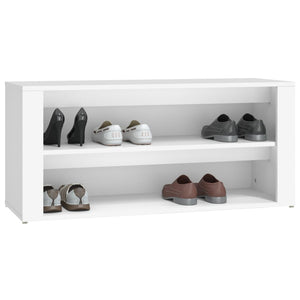 Schuhregal Weiß 100x35x45 cm