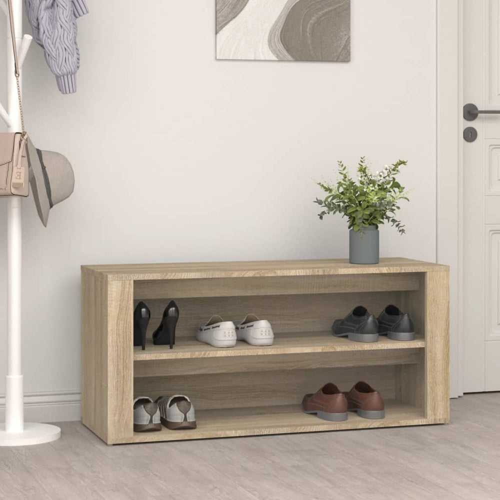 Schuhregal Sonoma-Eiche 100 cm