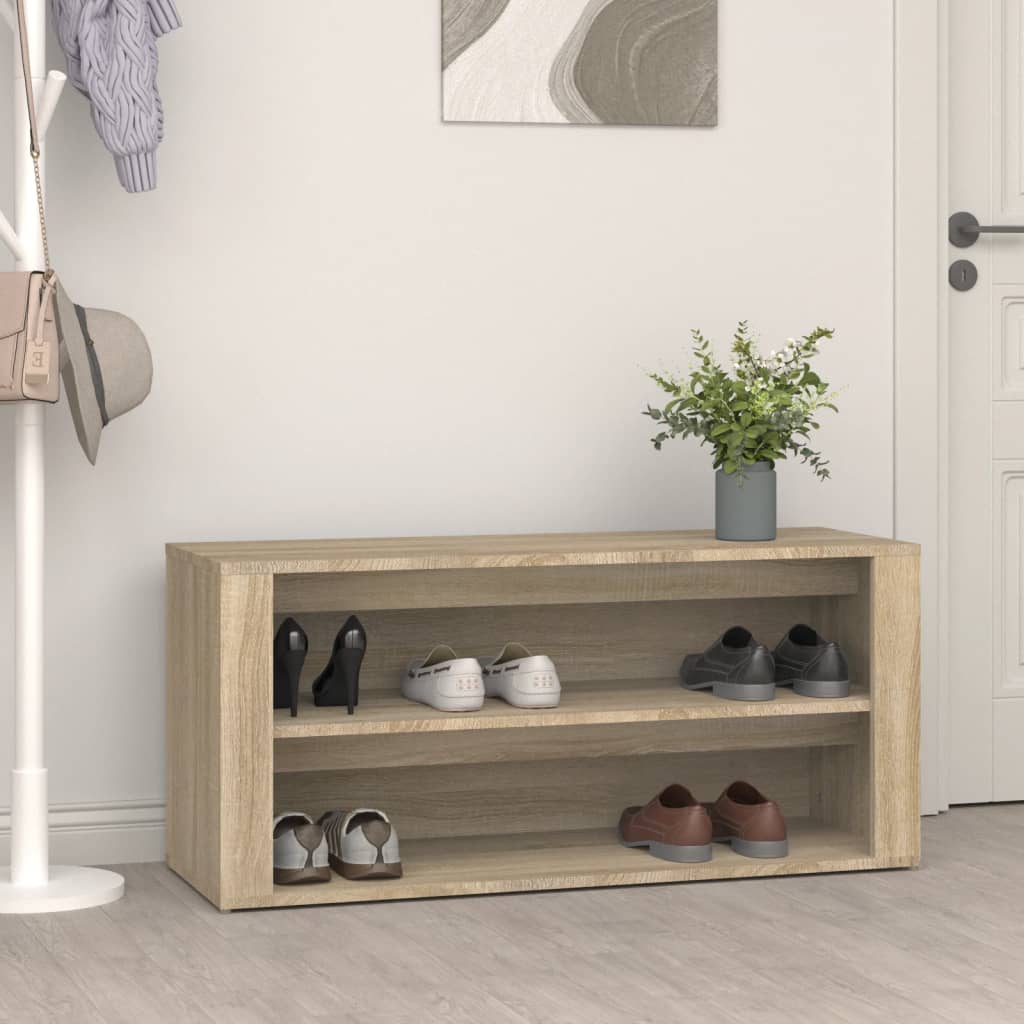 Schuhregal Sonoma-Eiche 100 cm
