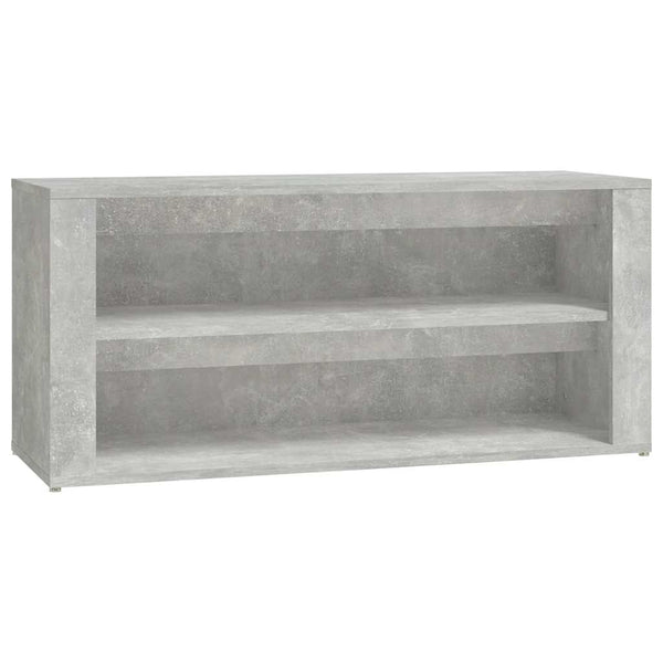 Betongraues Schuhregal 100 cm