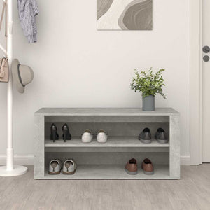 Betongraues Schuhregal 100 cm