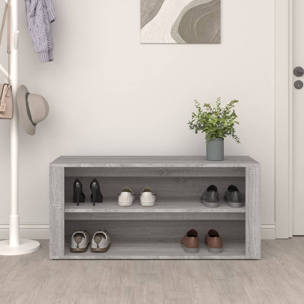 Schuhregal Grau Sonoma 100 cm