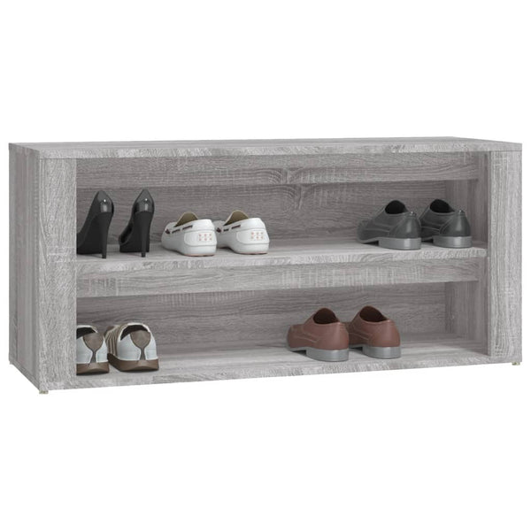 Schuhregal Grau Sonoma 100 cm