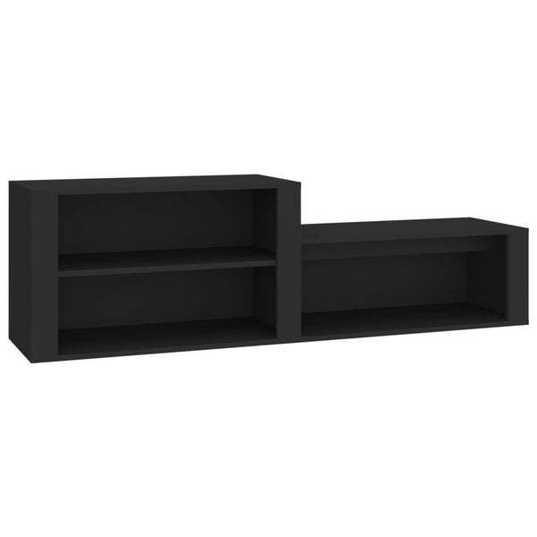 Schuhschrank Schwarz 150 cm