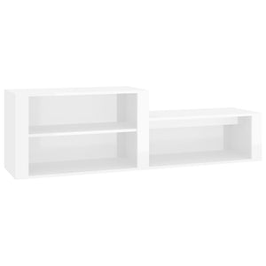 Hochglanz Schuhschrank Weiß 150cm