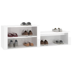 Hochglanz Schuhschrank Weiß 150cm