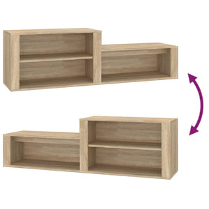 Schuhschrank Sonoma Eiche 150 cm
