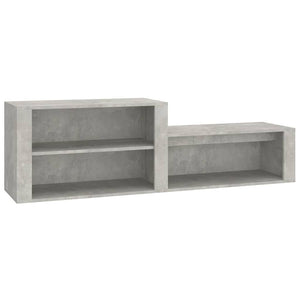 Betongrauer Schuhschrank 150 cm