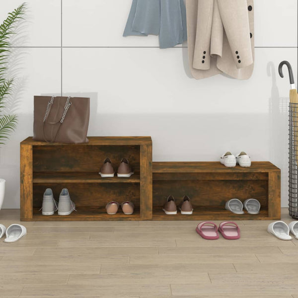 Schuhschrank Räuchereiche 150 cm