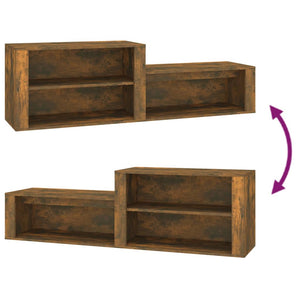 Schuhschrank Räuchereiche 150 cm