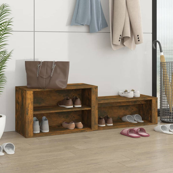 Schuhschrank Räuchereiche 150 cm