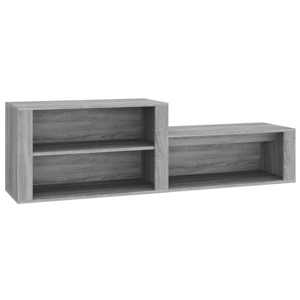 Schuhschrank Grau Sonoma 150 cm