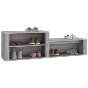 Schuhschrank Grau Sonoma 150 cm