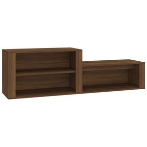 Schuhschrank Braun Eichen-Optik 150 cm