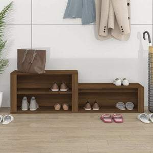 Schuhschrank Braun Eichen-Optik 150 cm