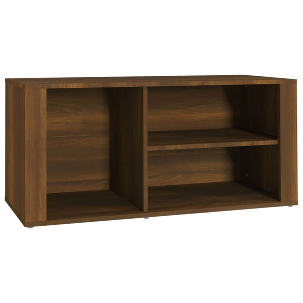Schuhregal Braun Eichenoptik 100x35x45 cm