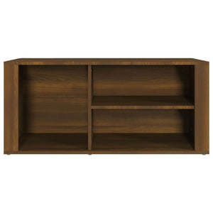 Schuhregal Braun Eichenoptik 100x35x45 cm